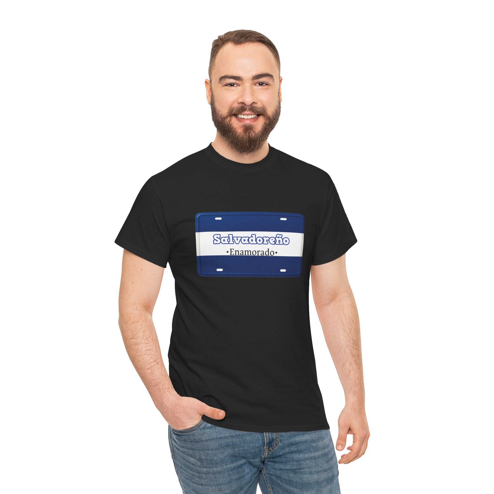 T shirt - Salvadoreño Enamorado – Placa del Amor 503– Edición Especial - San Valentín Salvadoreño - Camisa Amor Salvadoreño