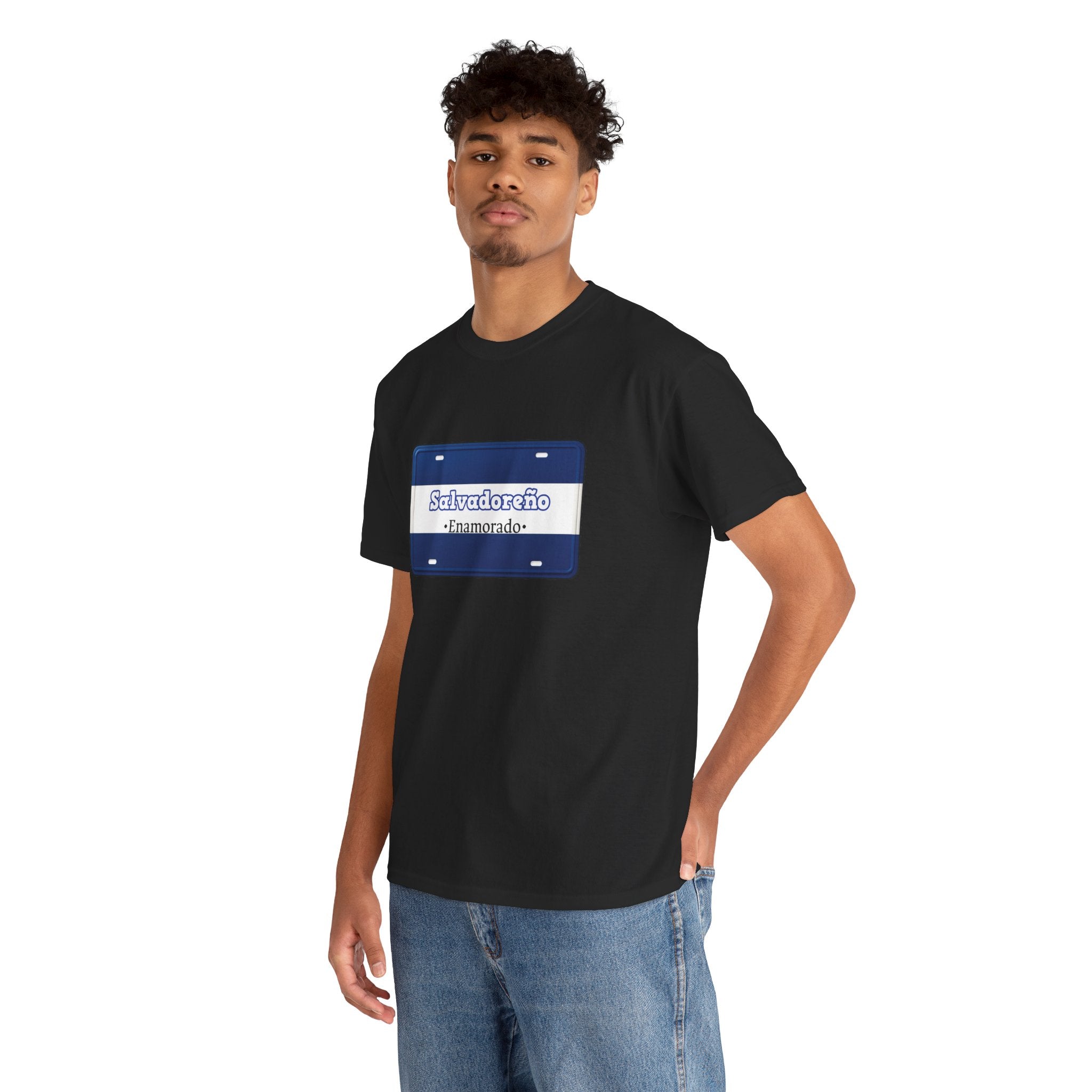 T shirt - Salvadoreño Enamorado – Placa del Amor 503– Edición Especial - San Valentín Salvadoreño - Camisa Amor Salvadoreño