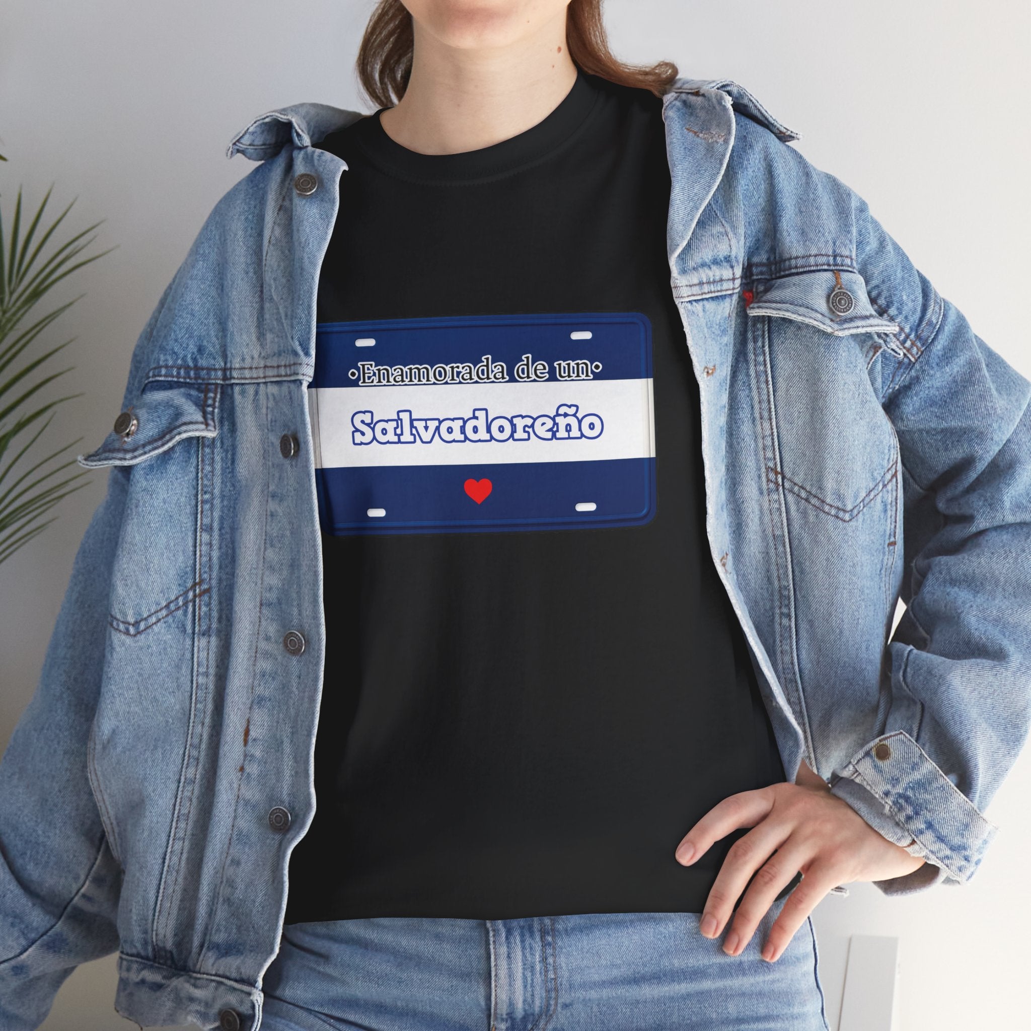 T shirt - Enamorada de un Salvadoreño – Placa del Amor 503– Edición Especial - San Valentín Salvadoreño - Camisa Amor Salvadoreño