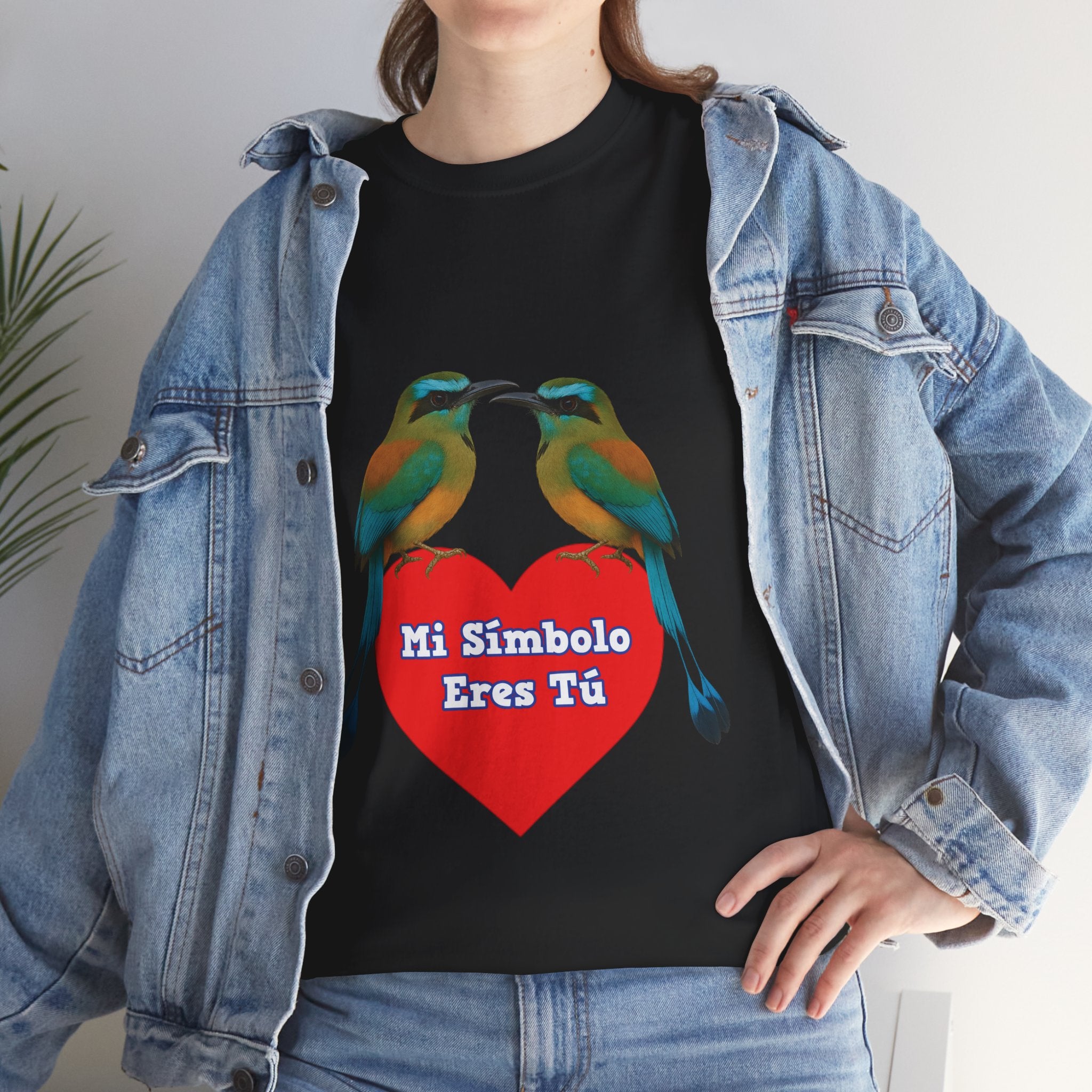 T shirt - Mi Símbolo eres tú - San Valentín Salvadoreño - Camisa Amor Salvadoreño: Dos Torogoces y Un Corazón