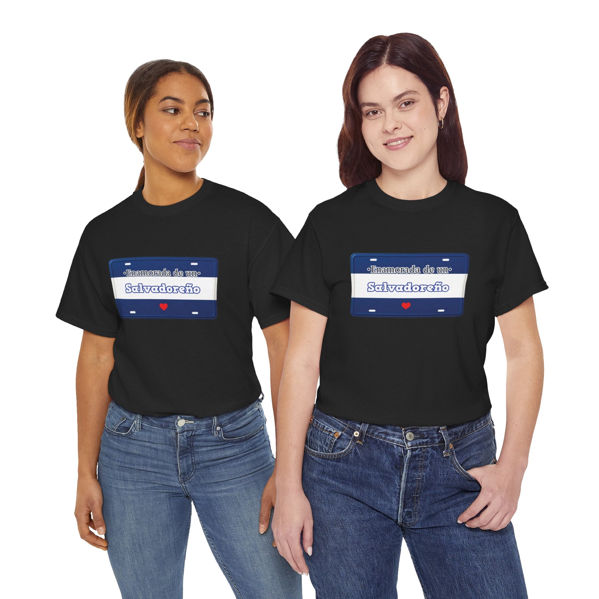 T shirt - Enamorada de un Salvadoreño – Placa del Amor 503– Edición Especial - San Valentín Salvadoreño - Camisa Amor Salvadoreño