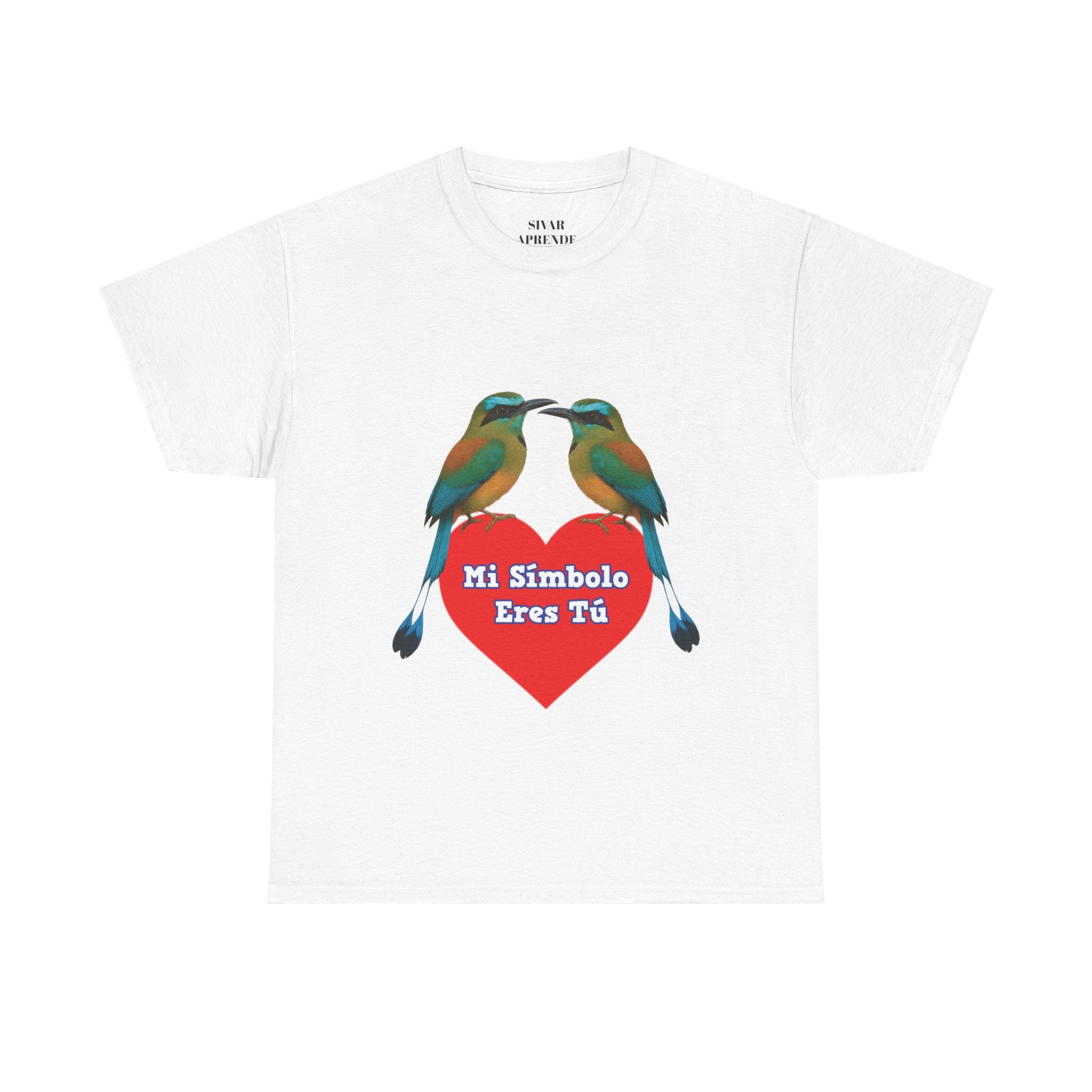 T shirt - Mi Símbolo eres tú - San Valentín Salvadoreño - Camisa Amor Salvadoreño: Dos Torogoces y Un Corazón