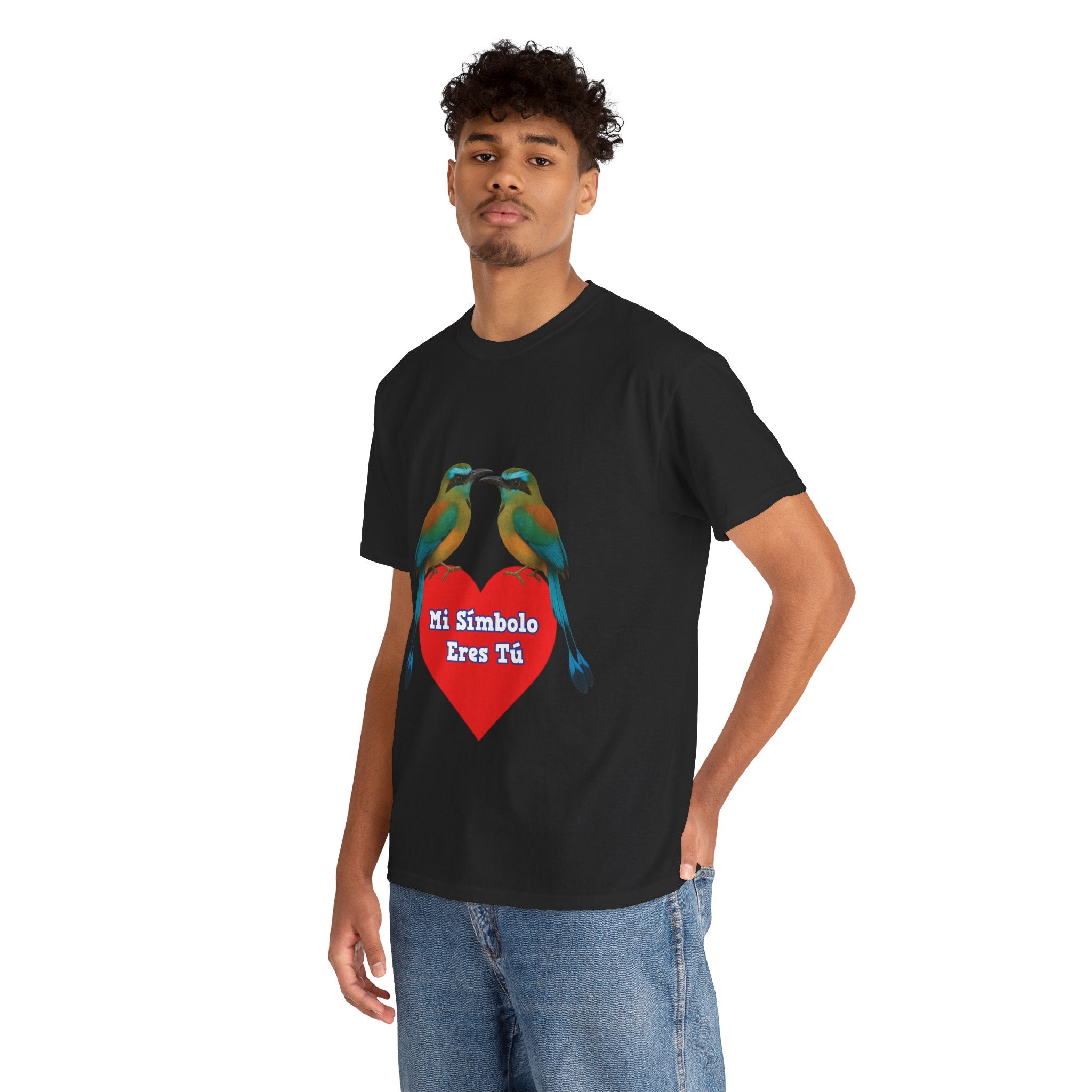 T shirt - Mi Símbolo eres tú - San Valentín Salvadoreño - Camisa Amor Salvadoreño: Dos Torogoces y Un Corazón
