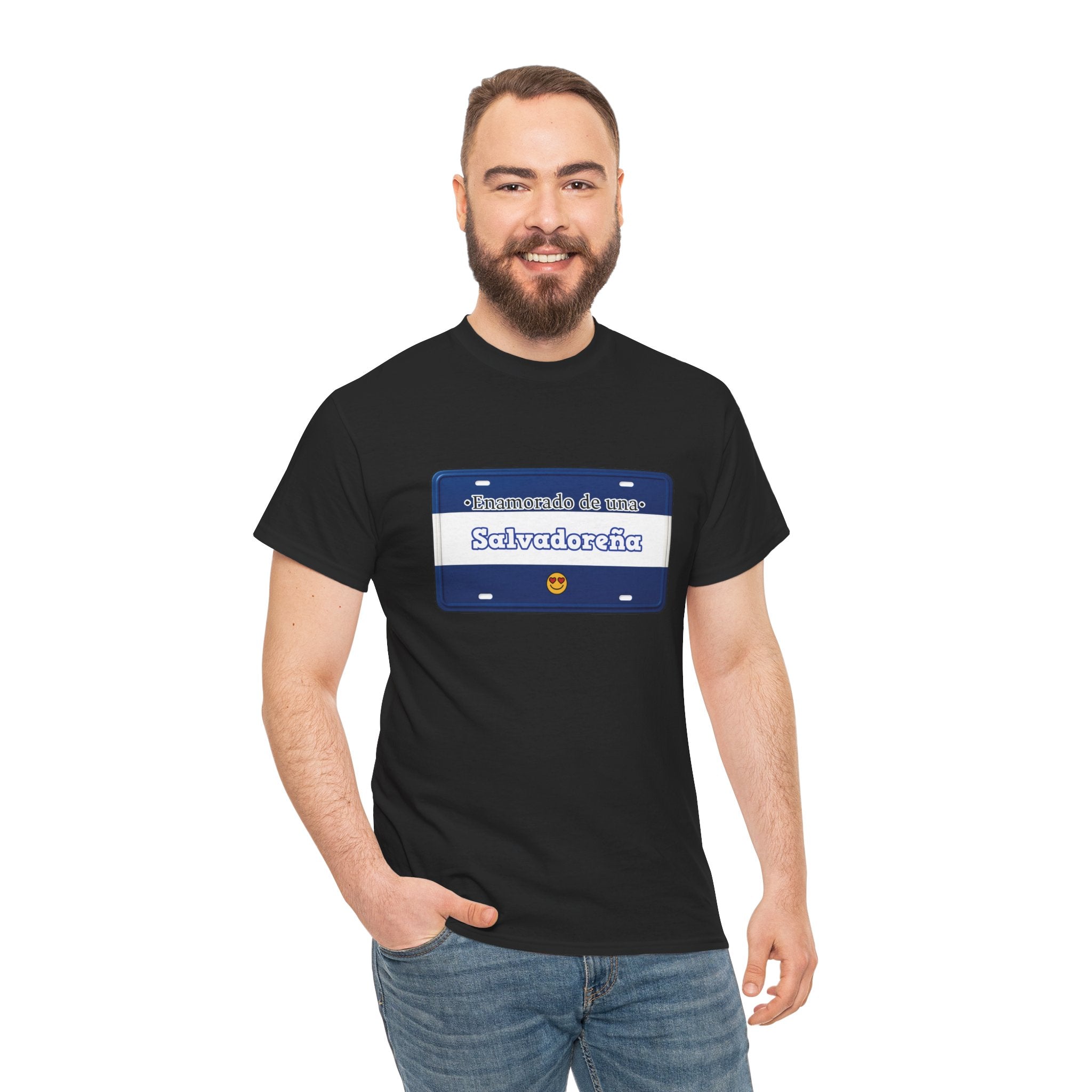 T shirt - Enamorado de una Salvadoreña – Placa del Amor 503– Edición Especial - San Valentín Salvadoreño - Camisa Amor Salvadoreño