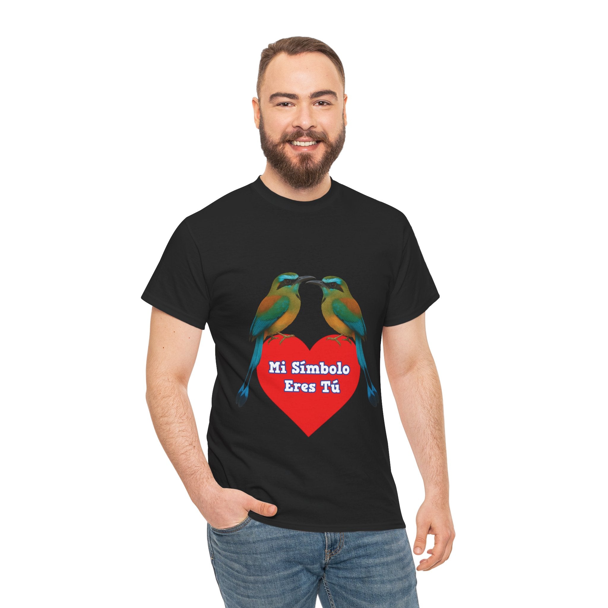 T shirt - Mi Símbolo eres tú - San Valentín Salvadoreño - Camisa Amor Salvadoreño: Dos Torogoces y Un Corazón